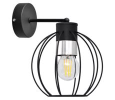 Nástenná lampa STARLIGHT 1xE27/60W/230V čierna/strieborná