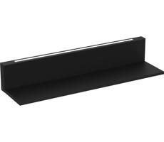 Nástenná polica s LED osvetlením SHELF 10x60 cm čierna