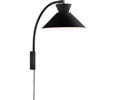 Nordlux Nordlux - Nástenná lampa DIAL 1xE27/40W/230V čierna