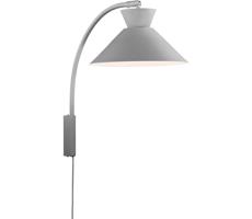 Nordlux Nordlux - Nástenná lampa DIAL 1xE27/40W/230V šedá