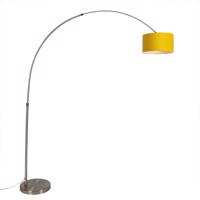 Oblúková lampa oceľová so žltým tienidlom 35/35/20 - XXL