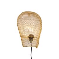 Orientálna nástenná lampa zlatá 35 cm - Nidum