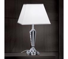 Orion Orion LA 4-1201 - Krištáľová stolná lampa VERONIQUE 1xE27/60W/230V biela/chróm