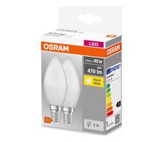 Osram SADA 2x LED Žiarovka B38 E14/4,9W/230V 3000K - Osram