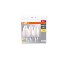 Osram SADA 3x LED Žiarovka B40 E14/4W/230V 2700K - Osram