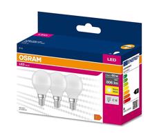 Osram SADA 3x LED Žiarovka P45 E14/7,5W/230V 3000K - Osram