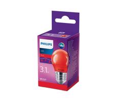 Philips LED Žiarovka Philips E27/3,1W/230V červená