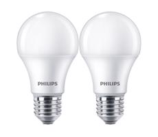 Philips Lighting 8719514471016 LED žiarovka CorePro A60, E27, 10W/75W, 1055lm, 4000K, biela, 2 ks