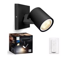 Philips Philips - LED Stmievateľné bodové svietidlo Hue RUNNER 1xGU10/4,2W/230V + DO čierna