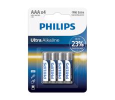 Philips Philips LR03E4B/10 - 4 ks Alkalická batéria AAA ULTRA ALKALINE 1,5V 1250mAh