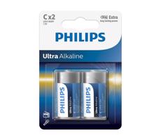 Philips Philips LR14E2B/10 - 2 ks Alkalická batéria C ULTRA ALKALINE 1,5V 7500mAh