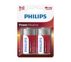 Philips Philips LR20P2B/10 - 2 ks Alkalická batéria D POWER ALKALINE 1,5V 14500mAh