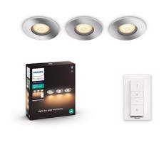 Philips Philips - SADA 3x LED Stmievateľné kúpeľňové svietidlo 1xGU10/5W/230V IP44 + DO