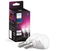 Philips SADA 2x LED RGBW Stmievateľná žiarovka Philips Hue WACA P45 E14/5,1W/230V