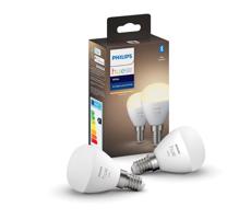 Philips SADA 2x LED Stmievateľná žiarovka Philips Hue WHITE P45 E14/5,5W/230V 2700K