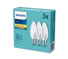 Philips Sada 3x LED Žiarovka Philips E14/5,5W/230V 2700K