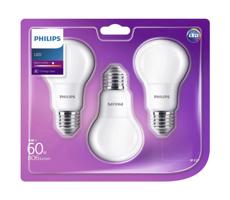 Philips SADA 3x LED Žiarovka Philips E27/8W/230V 2700K