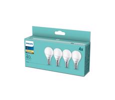 Philips SADA 4x LED Žiarovka Philips P45 E14/5,5W/230V 2700K