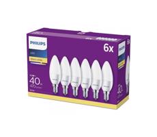 Philips SADA 6x LED Žiarovka Philips B35 E14/5,5W/230V 2700K