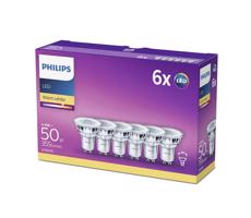 Philips SADA 6x LED Žiarovka Philips GU10/4,6W/230V 2700K