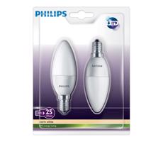 Philips SET 2x LED sviečka Philips E14/4W/230V - CANDLE