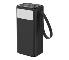 Powerbanka 40000 mAh 65W PD 2xUSB-A + 2xUSB-C s LED baterkou a USB-C káblom 1m