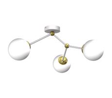 Prisadený luster JOY 3xE14/40W/230V biela/zlatá