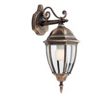 Redo Redo 9605 - Vonkajšia nástenná lampa SEVILLA 1xE27/42W/230V IP44 zlatá/patina