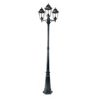 Rustikálna vonkajšia lampa tmavozelená 3-svetlo IP44 - New Orleans