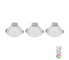 SADA 3x LED RGB Stmievateľné podhľadové svietidlo ARGON LED/7,3W/230V + DO