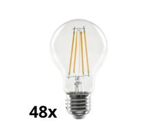 SADA 48x LED Žiarovka VINTAGE A70 E27/13W/230V 2700K