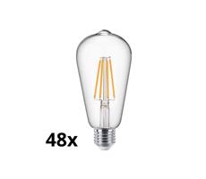 SADA 48x LED Žiarovka VINTAGE ST64 E27/7W/230V 2700K