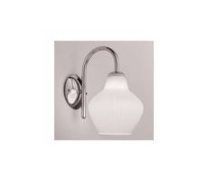 SIRU SIRU - Nástenná lampa LONDON 1xE27/60W/230V biela/lesklý chróm benátske sklo