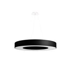 SL.0754 - Luster na lanku SATURNO SLIM 6xE27/60W/230V pr. 70 cm čierna