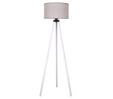 - Stojacia lampa 1xE27/60W/230V béžová/biela