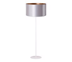 - Stojacia lampa CANNES 1xE27/15W/230V pr. 45 cm strieborná/medená/biela