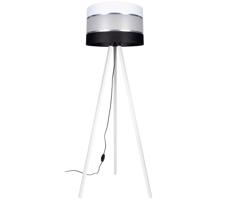 Stojacia lampa CORAL 1xE27/60W/230V biela/čierna/chróm