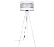 Stojacia lampa CORAL 1xE27/60W/230V biela/zlatá