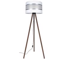 Stojacia lampa CORAL 1xE27/60W/230V hnedá/biela/chróm