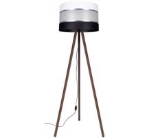 Stojacia lampa CORAL 1xE27/60W/230V hnedá/čierna/biela/chróm