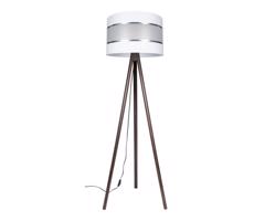 Stojacia lampa CORAL 1xE27/60W/230V wenge/biela/chróm