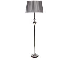 Stojacia lampa GILLENIA 1xE27/60W/230V strieborná