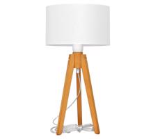 Stolná lampa ALBA 1xE27/60W/230V biela/dub