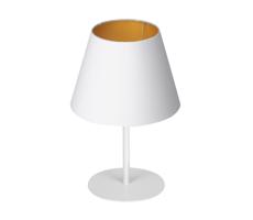 Stolná lampa ARDEN 1xE27/60W/230V pr. 20 cm biela/zlatá