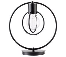 Stolná lampa AURA 1xE27/60W/230V čierna