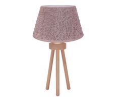 - Stolná lampa BOUCLE 1xE27/15W/230V pr. 28 cm hnedá/drevo