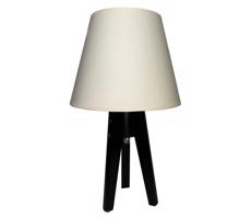 Stolná lampa CONE 1xE27/60W/230V wenge krémová