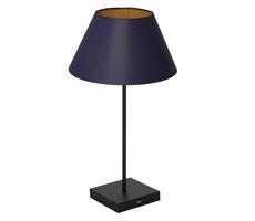 Stolná lampa s USB konektorom 1xE27/60W/230V modrá