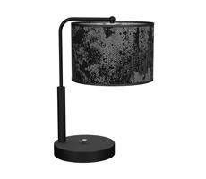 Stolná lampa SATINO 1xE27/60W/230V čierna/šedá