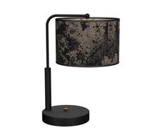 Stolná lampa SATINO 1xE27/60W/230V čierna/zlatá